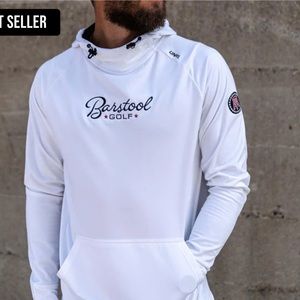 Best selling Barstool  golf crossover hoodie. Size Medium.